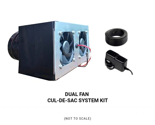 cul-de-sac dual fan kit