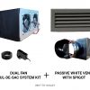 cul-de-sac dual fan kit + woodlandgrey vent